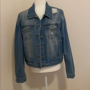 Forever 21 Distressed Denim Jacket